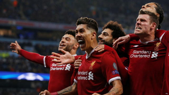 Perayaan gol Roberto Firmino. (Foto: Reuters/Andrew Yates)