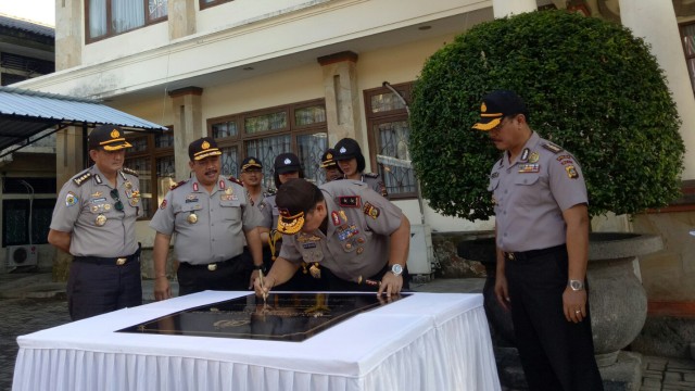 Polda Bali Resmikan Command Center Jelang IMF 2018 (Foto: Cisilia Agustina Siahaan)
