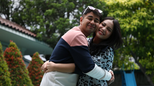 Raffi Ahmad dan Nagita Slavina di kumparan Foto: Iqbal Firdaus/kumparan