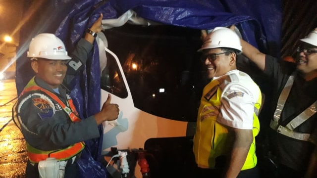 2 Trainset LRT Sumatera Selatan sudah tiba. (Foto: Dok. Humas Ditjen KA Kemenhub)