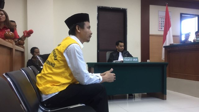 Vonis Ketua RT pelaku persekusi di Cikupa (Foto: Raga Imam/kumparan)