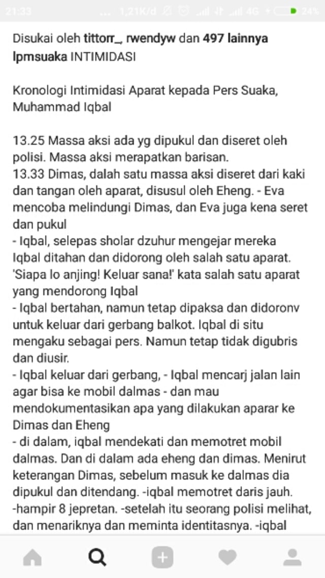 Abadikan Bentrok Warga dan Polisi, Wartawan LPM Suaka Diintimidasi (2)