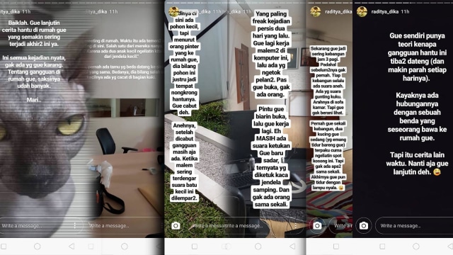 Cerita rumah hantu Raditya Dika (Foto: IG @Raditya_Dika)