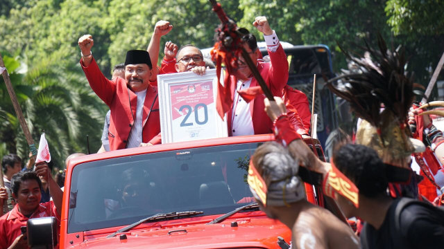 Penetapan nomor urut PKPI (Foto: Jamal Ramadhan/kumparan)