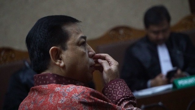 Sidang pledoi Setya Novanto (Foto: Fanny Kusumawardhani/kumparan)