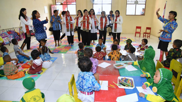Jokowi Mengunjungi TK di Papua (Foto: Dok. Biro Pers Setpres)