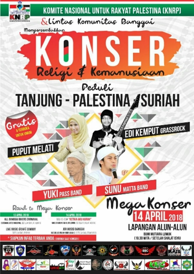 Di Toili, Konser Amal Raup Belasan Juta