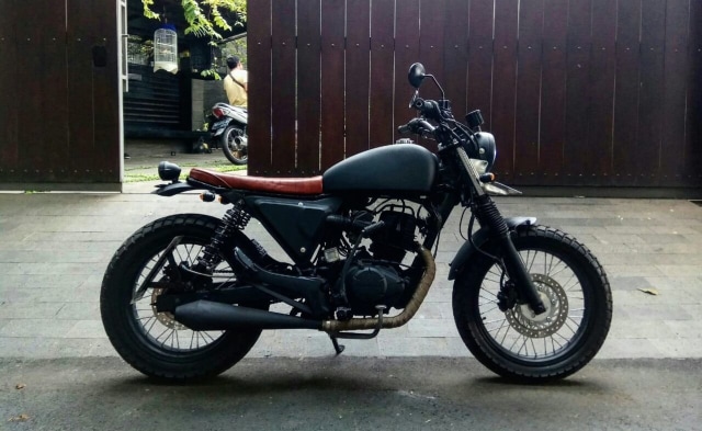 Modifikasi Honda MegaPro Ala Jap Tracker (Foto: dok. Kojay Garage)