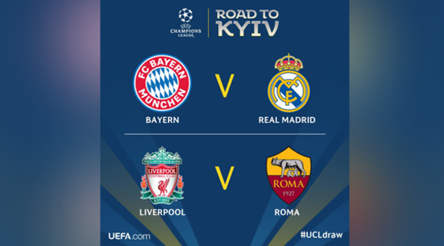UEFA Mengumumkeun Hasil Drawing Semi Final UCL!