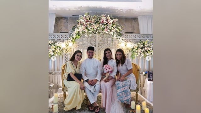 Yasmine hadiri pernikahan Reuben Elishama. (Foto: Instagram @yaswildblood Sudah Diverifikasi)