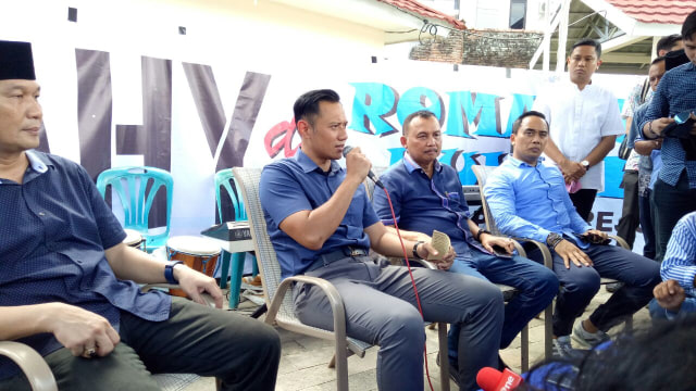 Konpers AHY usai berkeliling di Jateng (Foto: Ochi Amanaturrosyidah/kumparan)