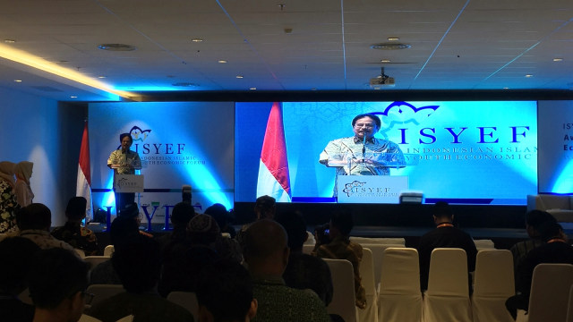 Sofyan Djalil di ISYEF Perpustakaan Nasional. (Foto: Moh Fajri/kumparan)