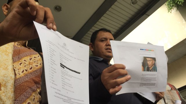 Cyber Indonesia laporkan Amien Rais. (Foto: Mirsan Simamora/kumparan)