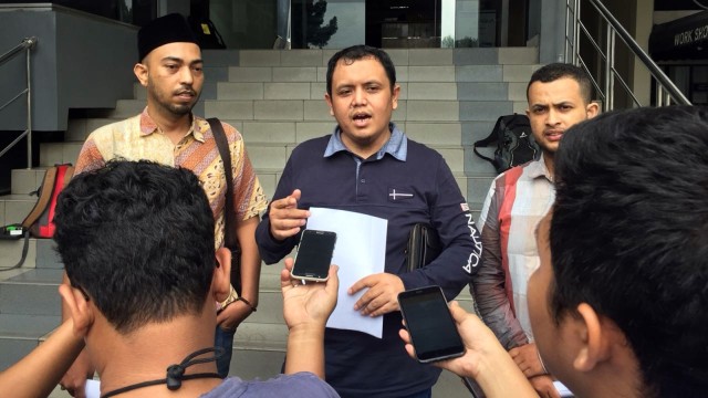 Cyber Indonesia laporkan Amien Rais. (Foto: Mirsan Simamora/kumparan)