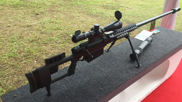 Produk PT Pindad Persero. (Foto: Selfy Sandra Momongan/kumparan)