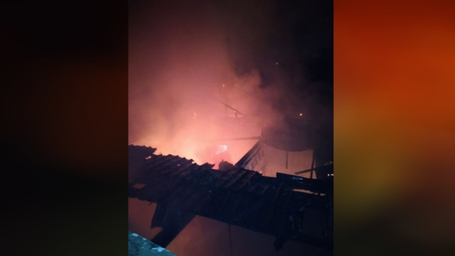 Kebakaran di Cijantung. (Foto: Dok. Istimewa)