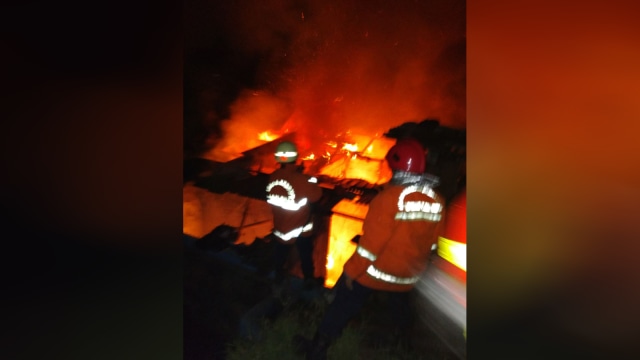 Kebakaran di Cijantung. (Foto: Dok. Istimewa)