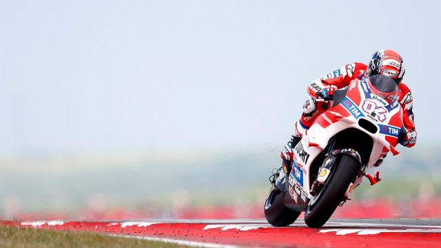 Dovizioso di GP Amerika Serikat 2017. (Foto: AFP/Thomas B. Shea)