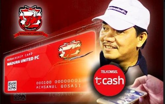 Madura United Kembali Terapkan TCash di Laga Kandang