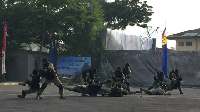 HUT Ke-56 Komando Pasukan Katak (Kopaska). (Foto: Fachrul Irwinsyah/kumparan)
