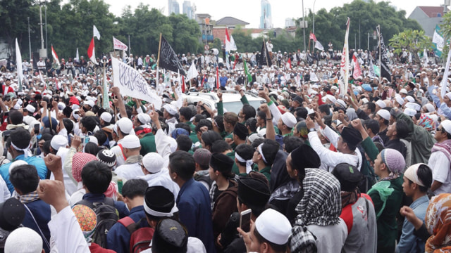 Aksi Reuni 212 (Foto: Kumparan)