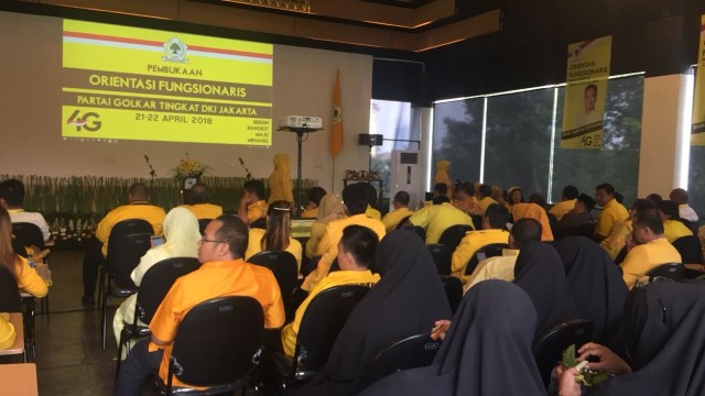 Rapat Fungsionaris DPD Golkar DKI (Foto: Reki Febrian/kumparan)