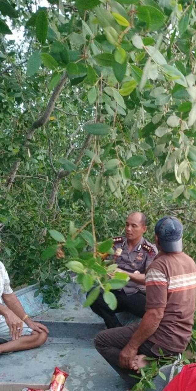 Kapal ditumpangi kapolres Labuhanbatu karam (Foto: Dok. Istimewa)