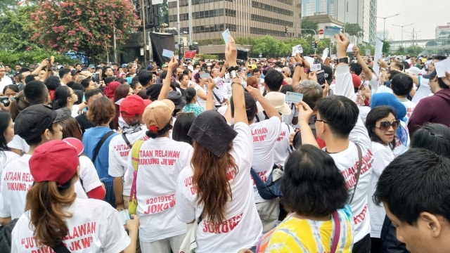 Gerakan beri KTP untuk Jokowi. (Foto: Mirsan Simamora/kumparan)