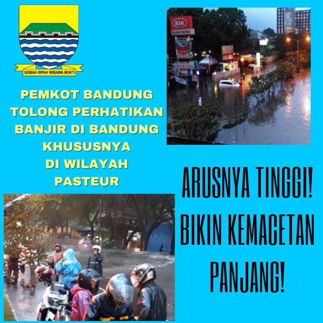 Pemkot Bandung Belum Mampu Atasi Banjir, Pasteur Selalu Tergenang ketika Hujan Deras