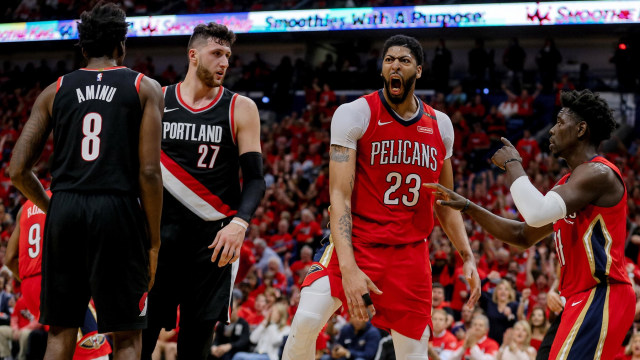 Pelicans vs Blazers. (Foto: Derick E. Hingle-USA TODAY Sports via Reuters)