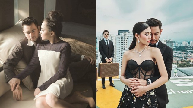 Pre-wedding Raffi-Gigi dan Syahnaz-Jeje. (Foto: Instagram @indraleonardi @syahnazs)