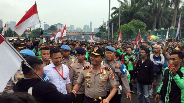 Kapolda Metro Jaya terima pendemo. (Foto: Rafyq Alkandy Ahmad Panjaitan/kumparan)