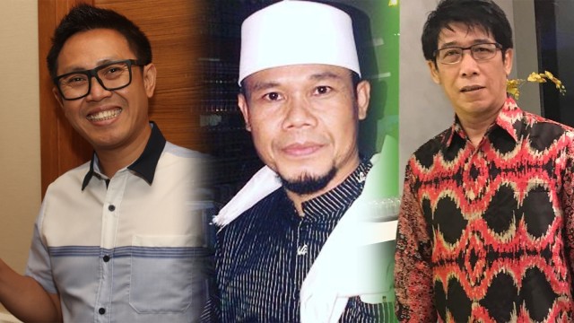 Eko, Akri, dan Parto. (Foto: Munady Widjaja, Instagram @ustadzakriepatrio @partopatrio)