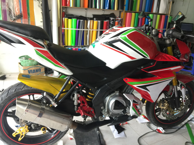 Yamaha Vixion Custom Street Fighter By Ybc Modified Whaeto Cutting Stiker (5)