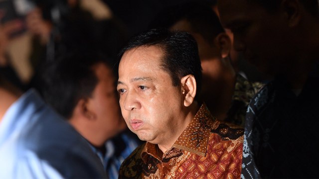 Setya Novanto jalani sidang putusan di Tipikor. Foto: ANTARA FOTO/Sigid Kurniawan