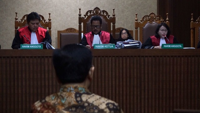 Sidang putusan Setya Novanto (Foto: Fanny Kusumawardhani/kumparan)