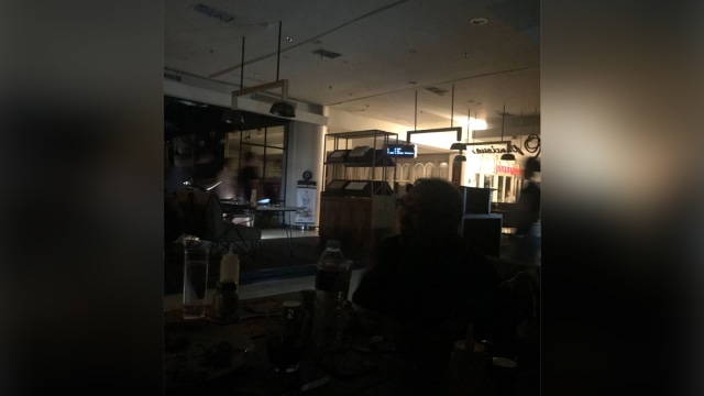 Kondisi Mall Kelapa Gading saat mati lampu (Foto: Dok. Verananda Putri)