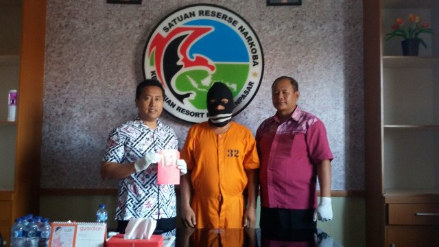 Tersangka pengguna narkotika di Polresta Denpasar (Foto: Cisilia Agustina Siahaan/kumparan)