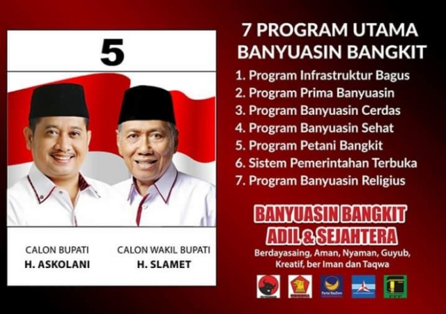 Pakde Slamet : Kami Terpilih Jadi Bupati Banyuasin, Sekolah Gratis, Gaji Guru Honorer Rp 1 Jt (2)