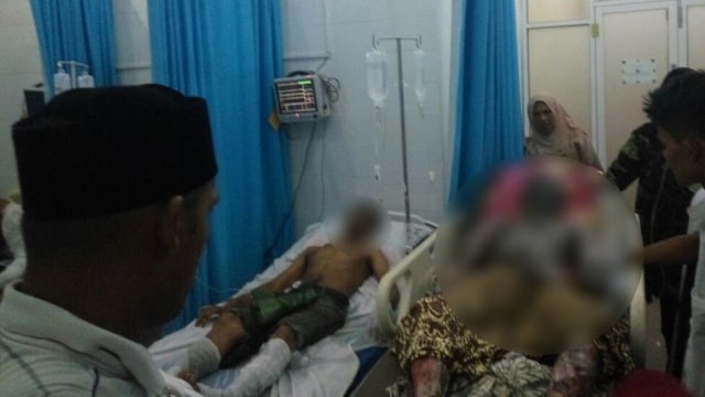 Korban Kebakaran sumur minyak Aceh Timur (Foto: Dok. Istimewa)