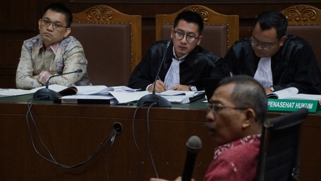 Sidang lanjutan Aditya Moha di Pengadilan Tipikor. (Foto: Fanny Kusumawardhani/kumparan)