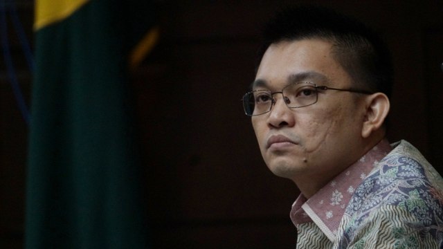 Sidang lanjutan Aditya Moha di Pengadilan Tipikor. (Foto: Fanny Kusumawardhani/kumparan)