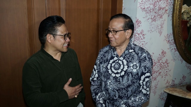 Pertemuan Cak Imin dan Akbar Tanjung. (Foto: Jamal Ramadhan/kumparan)