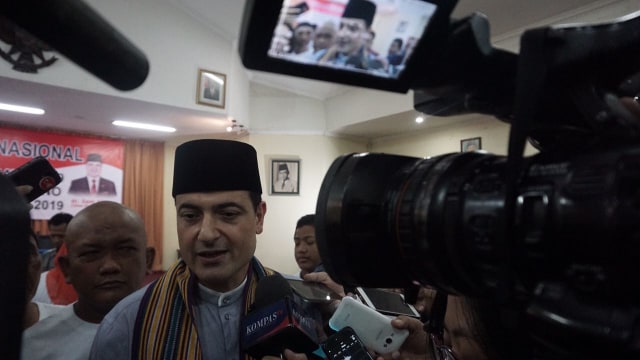 Deklarasi Sam Aliano sebagai calon presiden (Foto: Fitra Andrianto/kumparan)