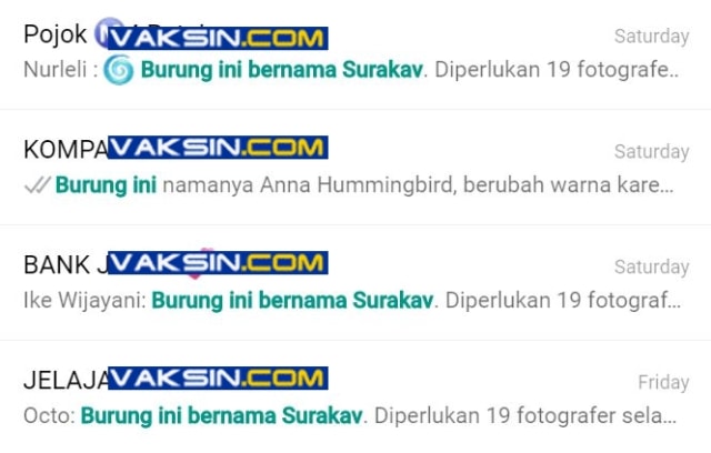 broadcast surakav di medsos (Foto: istimewa)