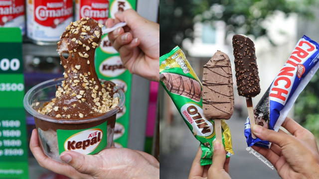 Jajanan Milo kekinian. (Foto: Instagram @jogjafooddestinations @jalanjajanmangan)