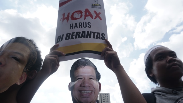 Aksi Jumat Keramat tuntut kasus hoax Fahri & Fadli Foto: Fitra Andrianto/kumparan