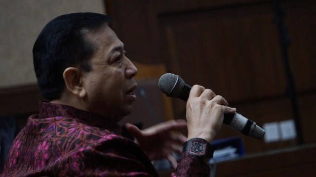 Setya Novanto bersaksi di sidang Bimanesh Sutarjo (Foto: Fanny Kusumawardhani/kumparan)