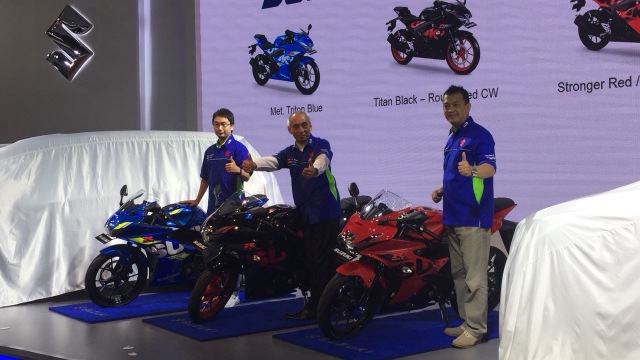 Warna Baru Suzuki GSX-R150 (Foto: Aditya Pratama Niagara/kumparanOTO)