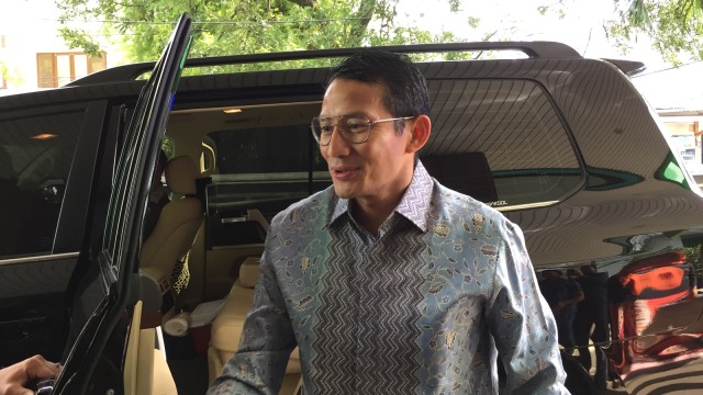Sandiaga Uno di UHAMKA. (Foto: Moh Fajri/kumparan)